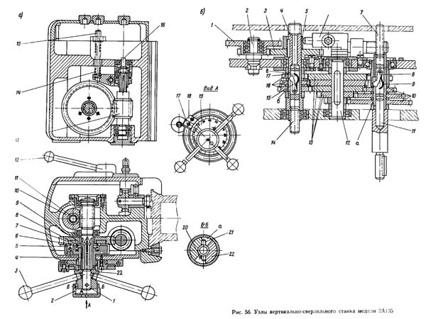 Коробка швидкостей та коробка подач свердлувального верстата 2А135 2А135 Коробка швидкостей та коробка подач свердлильного верстата 2А135